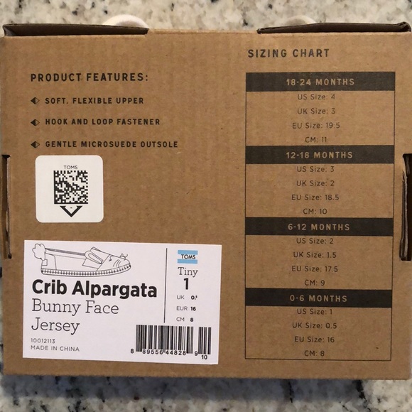 TOMS Bunny Crib Shoe - Picture 4 of 4